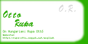 otto rupa business card